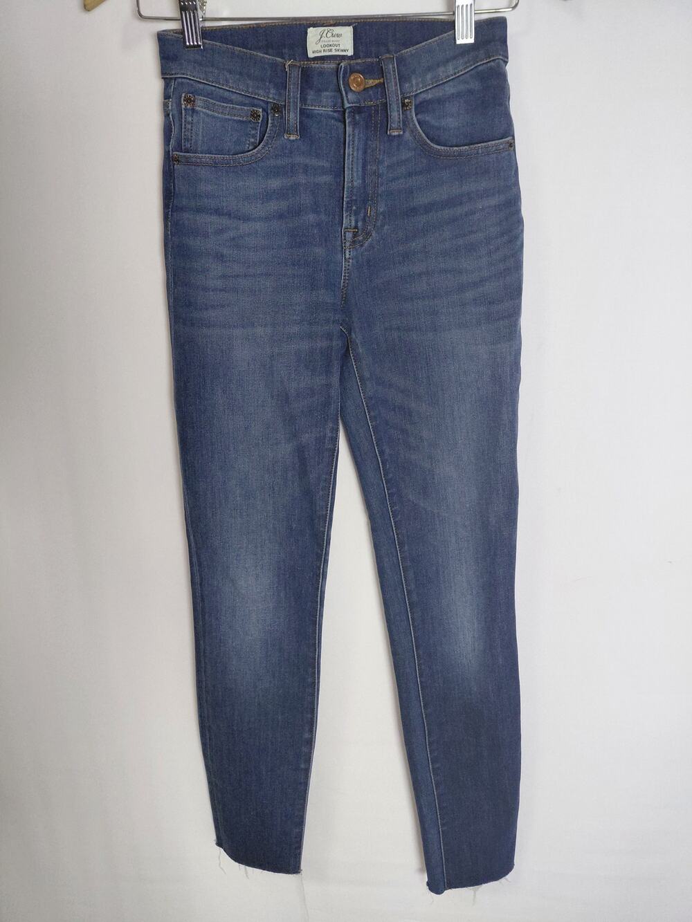 J.Crew Lookout  High Rise Skinny Jeans Blue Women Solid Denim Size 24